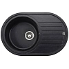 Кухонная мойка Kaiser черный жемчуг (овальная) KGM-7750-BP