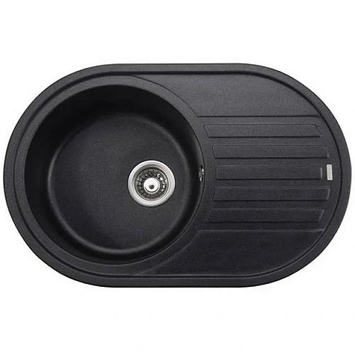 Кухонная мойка Kaiser черный жемчуг (овальная) KGM-7750-BP Кухонная мойка Kaiser черный жемчуг (овальная) KGM-7750-BP