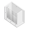 Душевая дверь NEW TRENDY NEW RENOMA 230x195 D-0101A/D-0102A хром Душевая дверь NEW TRENDY NEW RENOMA 230x195 D-0101A/D-0102A хром