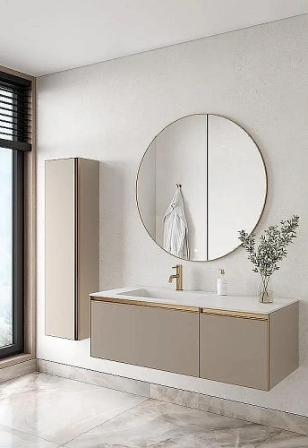Тумба под раковину Armadi Art QUATRO 2 120см (80+40) DAPHNE профиль MATT GOLD 790-M2-120-D-MG Тумба под раковину Armadi Art QUATRO 2 120см (80+40) DAPHNE профиль MATT GOLD 790-M2-120-D-MG