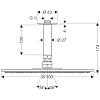 Верхний душ Hansgrohe Raindance S 1jet Ecosmart 26600000, хром с потолочным соединителем Верхний душ Hansgrohe Raindance S 1jet Ecosmart 26600000, хром с потолочным соединителем