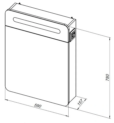Зеркальный шкаф Aquanet Лукка 60 белый 00178954 Зеркальный шкаф Aquanet Лукка 60 белый 00178954