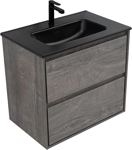 Тумба под раковину Aquanet Милан 70 дуб рошелье 00336373 подвесная Тумба под раковину Aquanet Милан 70 дуб рошелье 00336373 подвесная
