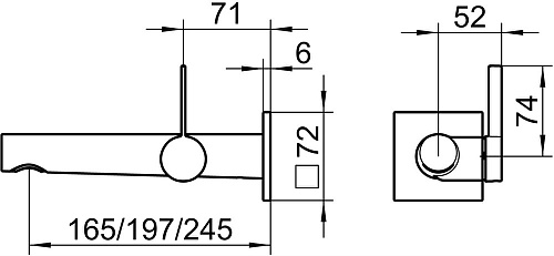 Смеситель для раковины Keuco IXMO 59516072102 265 мм Смеситель для раковины Keuco IXMO 59516072102 265 мм