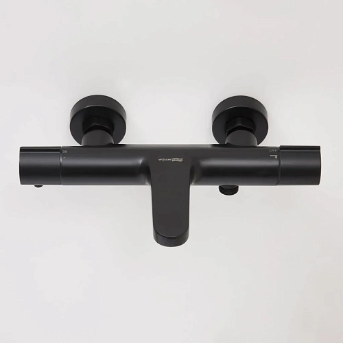 Смеситель для душа WasserKRAFT Elbe 7411 Thermo термостатический черный Смеситель для душа WasserKRAFT Elbe 7411 Thermo термостатический черный