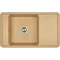 Кухонная мойка Aquaton Беллис 87 1A724832BS260 из литого мрамора, латте Кухонная мойка Aquaton Беллис 87 1A724832BS260 из литого мрамора, латте