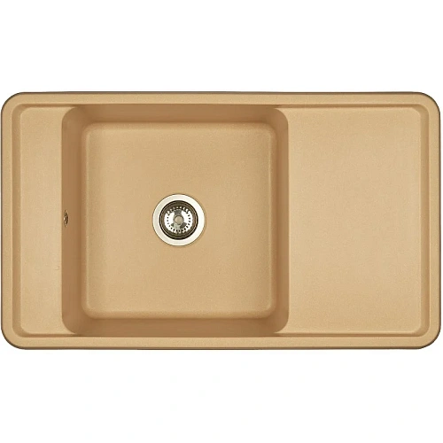 Кухонная мойка Aquaton Беллис 87 1A724832BS260 из литого мрамора, латте Кухонная мойка Aquaton Беллис 87 1A724832BS260 из литого мрамора, латте