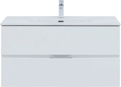 Комплект мебели Aquanet Алвита New 100 2 ящика, белый матовый 00274205 Комплект мебели Aquanet Алвита New 100 2 ящика, белый матовый 00274205