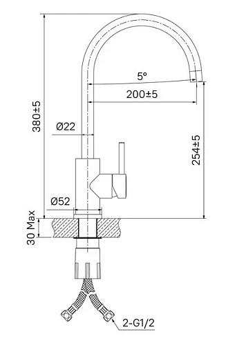 Смеситель для кухни Iddis Kitchen K05STJ0i05 Смеситель для кухни Iddis Kitchen K05STJ0i05