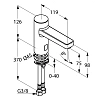Смеситель для раковины Kludi Zenta E 3820205 сенсорный Смеситель для раковины Kludi Zenta E 3820205 сенсорный