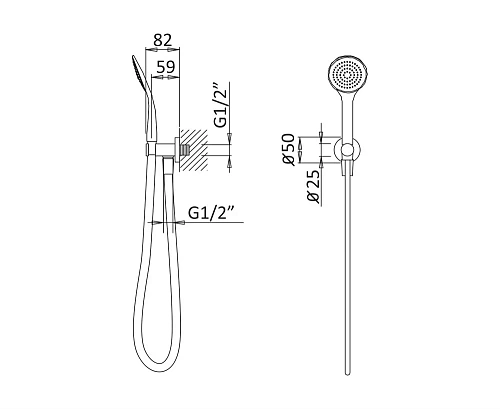 Душевая лейка CEZARES CZR-P-KD-BIO Душевая лейка CEZARES CZR-P-KD-BIO
