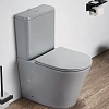 Унитаз напольный CeramaLux 2179 XMH светло-серый матовый с крышкой микролифт Унитаз напольный CeramaLux 2179 XMH светло-серый матовый с крышкой микролифт