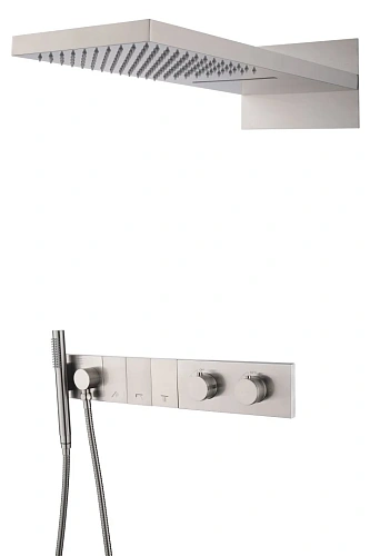 Душевая система Boheme ZODIAC с термостатом NIKEL BRUSH встраиваемая 133-NB Душевая система Boheme ZODIAC с термостатом NIKEL BRUSH встраиваемая 133-NB