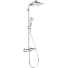 Картинка анонса товара «душевая система hansgrohe crometta е 240 1jet showerpipe с термостатом 27271000»