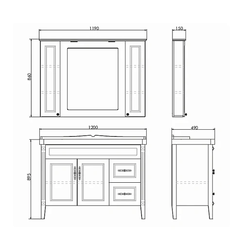 Тумба раковина Comforty Палермо-120 00004142367 белый глянец раковина Comforty 3312 Тумба раковина Comforty Палермо-120 00004142367 белый глянец раковина Comforty 3312