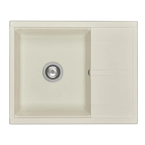 Кухонная мойка Aquaton Делия 65 1A718632DE240 из литого мрамора, жемчуг Кухонная мойка Aquaton Делия 65 1A718632DE240 из литого мрамора, жемчуг