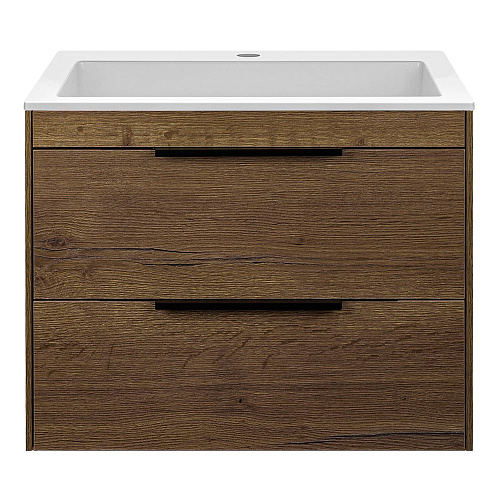 Тумба под раковину Vincea Chiara 2D 600 подвесная, 2 выкатных ящика soft-close, T.Oak VMC-2C2600TO Тумба под раковину Vincea Chiara 2D 600 подвесная, 2 выкатных ящика soft-close, T.Oak VMC-2C2600TO