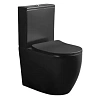Унитаз напольный Ceruttispa ORLTER MB CT9866 безободковый черный матовый, сиденье микролифт Унитаз напольный Ceruttispa ORLTER MB CT9866 безободковый черный матовый, сиденье микролифт