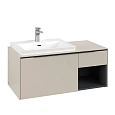 Тумба под раковину Villeroy & Boch Subway 3.0 с подсветкой Cashmere Grey / Cashmere Grey C572L1VN Тумба под раковину Villeroy & Boch Subway 3.0 с подсветкой Cashmere Grey / Cashmere Grey C572L1VN