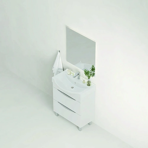 Тумба под раковину Onika Навиа 65 см 106551 напольная, белая (для Беверли 65) Тумба под раковину Onika Навиа 65 см 106551 напольная, белая (для Беверли 65)