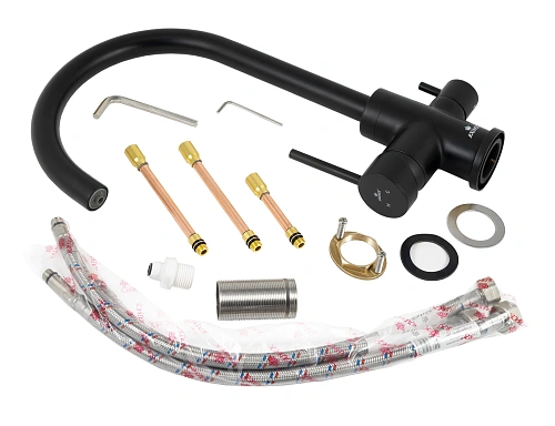 Смеситель для кухни Kaiser 26744-9 черный матовый с фильтром Барьер Эксперт Slim Классик БР26744-9 Смеситель для кухни Kaiser 26744-9 черный матовый с фильтром Барьер Эксперт Slim Классик БР26744-9