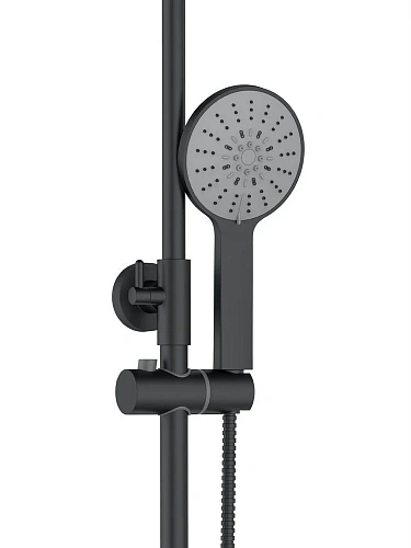 Душевая система Agger Thermo A2451244 с термостатом, черный матовый Душевая система Agger Thermo A2451244 с термостатом, черный матовый