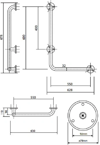 Поручень Bemeta HELP program 301112072 Поручень Bemeta HELP program 301112072
