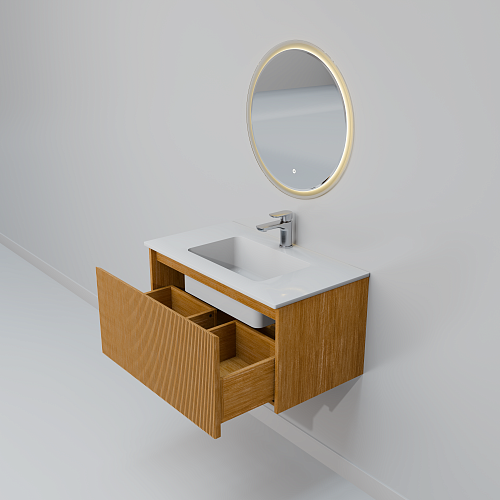 Комплект мебели ArtDecco Elizabeth 80 AEL08W11S2MF белый дуб Комплект мебели ArtDecco Elizabeth 80 AEL08W11S2MF белый дуб