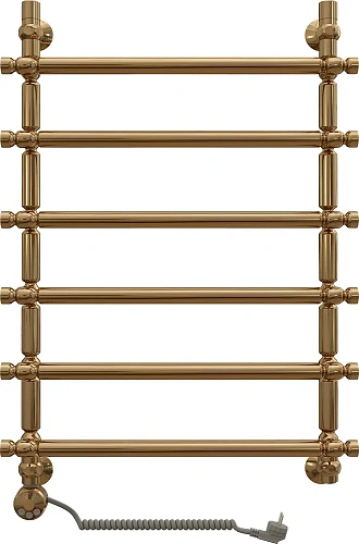 Полотенцесушитель электрический EWRIKA Медея B3 80х50 L, золото 473286 Полотенцесушитель электрический EWRIKA Медея B3 80х50 L, золото 473286