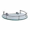 Полка WasserKRAFT K-566 стеклянная хром Полка WasserKRAFT K-566 стеклянная хром