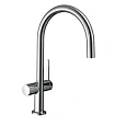 Смеситель для кухни Hansgrohe 220, с запорным вентилем, 1jet 72805000, хром Смеситель для кухни Hansgrohe 220, с запорным вентилем, 1jet 72805000, хром