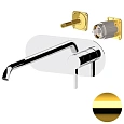 Смеситель для раковины Remer Metrica MC15KBDO, золото глянцевое Смеситель для раковины Remer Metrica MC15KBDO, золото глянцевое
