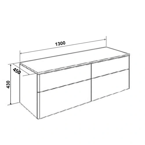 Тумба под раковину Orange Otto Ot-130TuMDF подвесная, столешница МДФ Тумба под раковину Orange Otto Ot-130TuMDF подвесная, столешница МДФ