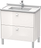 Картинка анонса товара «тумба под раковину duravit brioso br442202222 напольная 82 см белый глянцевый»