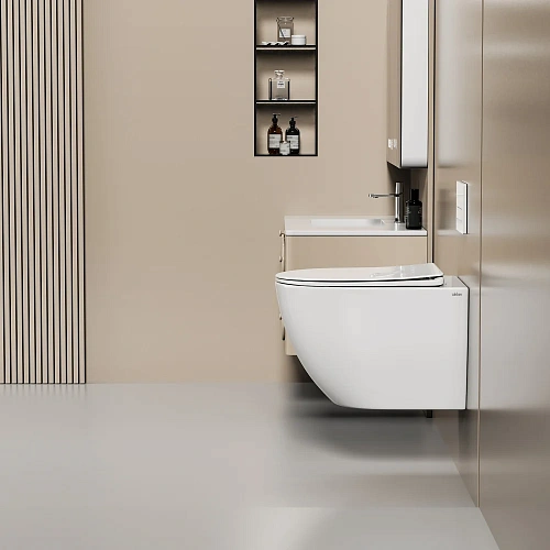 Унитаз подвесной ABBER Ultra AC1301 белый с ультратонким ободком Унитаз подвесной ABBER Ultra AC1301 белый с ультратонким ободком