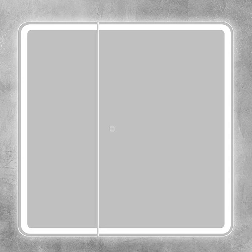 Зеркальный шкаф SPC-MAR-800/800-2A-LED-TCH 12W220-240V 800x800x150 с подсветкой и сенсорным выключателем Зеркальный шкаф SPC-MAR-800/800-2A-LED-TCH 12W220-240V 800x800x150 с подсветкой и сенсорным выключателем