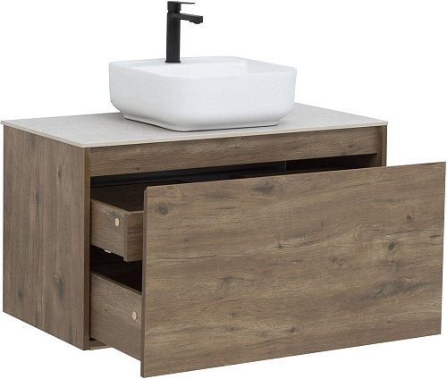 Тумба под раковину Aquanet Nova Lite 90 дуб рустикальный (1 ящик) 00249517 Тумба под раковину Aquanet Nova Lite 90 дуб рустикальный (1 ящик) 00249517