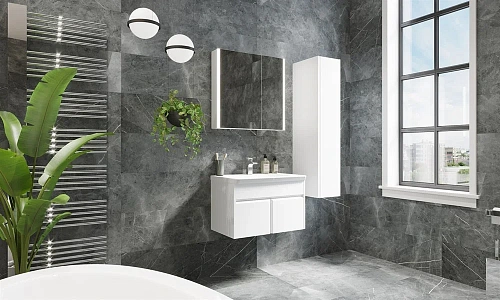 Зеркальный шкаф Roca UP 60 L белый глянец ZRU9303015 Зеркальный шкаф Roca UP 60 L белый глянец ZRU9303015