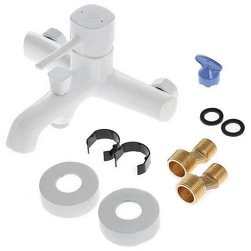 Душевая система Orange Karl M05-932w с изливом, белый Душевая система Orange Karl M05-932w с изливом, белый