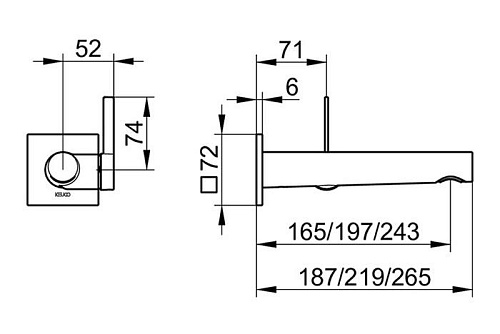 Смеситель для раковины Keuco IXMO 59516030102 187 мм, бронза шлифованная Смеситель для раковины Keuco IXMO 59516030102 187 мм, бронза шлифованная