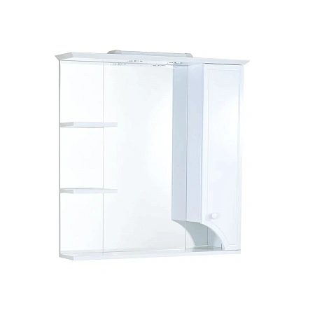 Зеркальный шкаф Aquaton Элен 85 белый 1A218802EN010 Зеркальный шкаф Aquaton Элен 85 белый 1A218802EN010