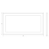 Зеркало Evoform Ledside в багетной раме и LED-светильником BY 2209 140х75 см Зеркало Evoform Ledside в багетной раме и LED-светильником BY 2209 140х75 см