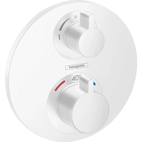 Смеситель для ванны Hansgrohe Ecostat S, СМ 15758700, матовый белый термостатический Смеситель для ванны Hansgrohe Ecostat S, СМ 15758700, матовый белый термостатический