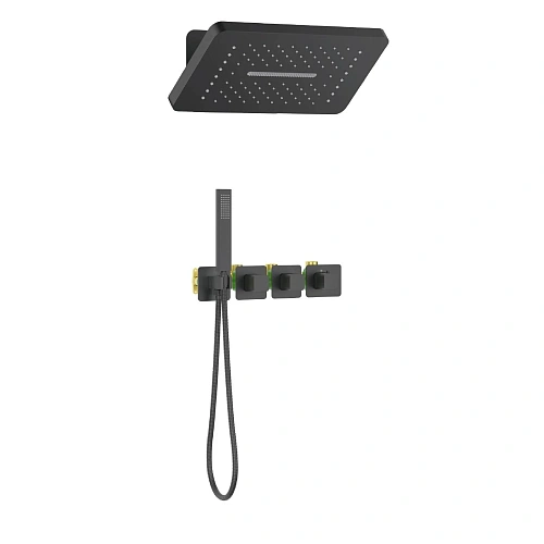 Душевая система Timo Petruma SX-5249/03SM встраиваемая с термостатом черный Душевая система Timo Petruma SX-5249/03SM встраиваемая с термостатом черный