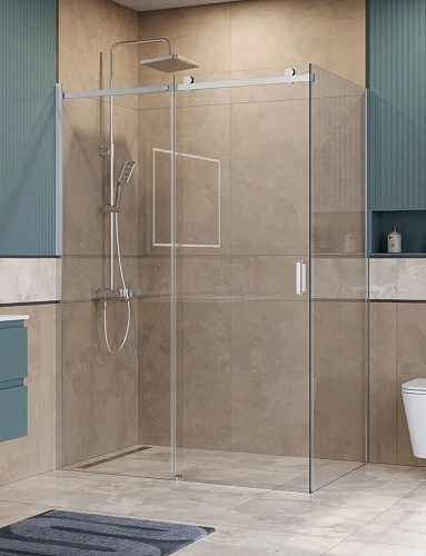 Душевой уголок BelBagno SOFT_CLOSE-2-AH-1-150/90-C-Cr 150x90 см, профиль хром, стекло прозрачное Душевой уголок BelBagno SOFT_CLOSE-2-AH-1-150/90-C-Cr 150x90 см, профиль хром, стекло прозрачное