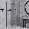 Душевой уголок Paini Cox 78YO9090 90х90 см квадратное, распашное, универсальное, черный