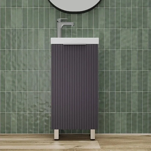 Тумба под раковину Style Line СОЛО 40 ЛС-00002427 напольная, универсальная графит нубук Тумба под раковину Style Line СОЛО 40 ЛС-00002427 напольная, универсальная графит нубук