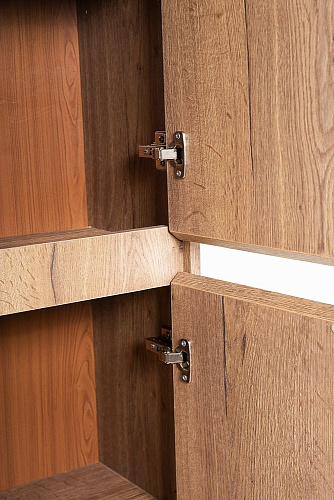 Шкаф-пенал BelBagno KRAFT-1600-2A-SC-RT-R Rovere Tabacco подвесной 330x300 Шкаф-пенал BelBagno KRAFT-1600-2A-SC-RT-R Rovere Tabacco подвесной 330x300