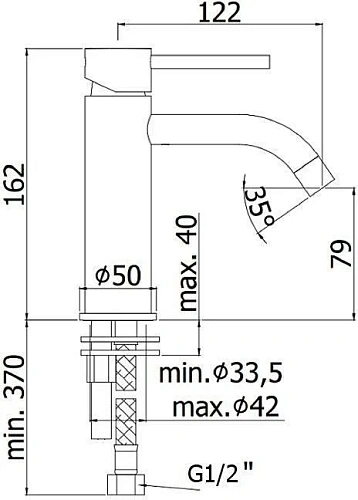Смеситель для раковины Paffoni Light LIG071ROSE Смеситель для раковины Paffoni Light LIG071ROSE