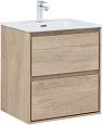 Тумба под раковину Aquanet Милан 60 дуб светлый 00336382 подвесная Тумба под раковину Aquanet Милан 60 дуб светлый 00336382 подвесная